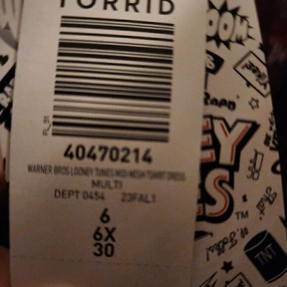 6X 30W Torrid Pink Looney Tunes Bugs Bunny Mini Mesh T Shirt Dress slip y2k 90s - Picture 10 of 10